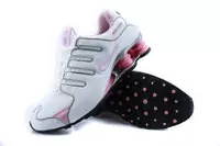 baskets nike shox nz taille 36-40 -blance-rose-rouge04